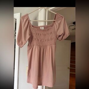 a:glow Blush Smocked Women's Maternity Blouse